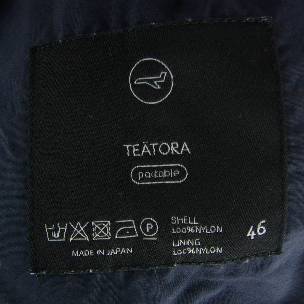 TEATORA テアトラ tt-104SL-P SOUVENIR HUNTER S/L PACKABLE スーベニア ハンター S/L パッカブル ジャケット ネイビー系 46【中古】
