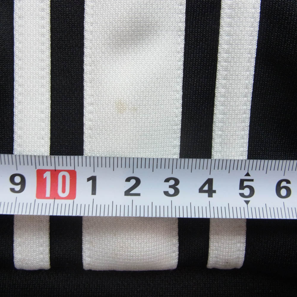 SAINT MICHAEL セントマイケル 24AW SM-YS1-0000-074 TRACK PANTS トラックパンツ ロゴ刺繍 ジャージ サイドライン ブラック系 L【中古】