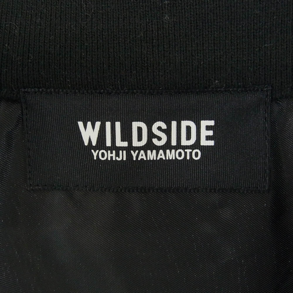 Yohji Yamamoto ヨウジヤマモト WO-Y03-903 WILDSIDE T/C Flower Embroidery Swingtop 月下美人刺繍 ブルゾン ブラック系 4【中古】