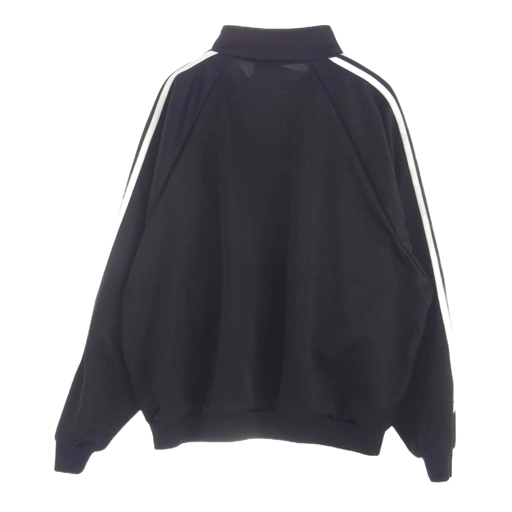 SAINT MICHAEL セントマイケル 24AW SM-YS1-0000-072 TRACK JACKET トラックジャケット ロゴ刺繍 ジャージ ジップアップ ブラック系 L【中古】