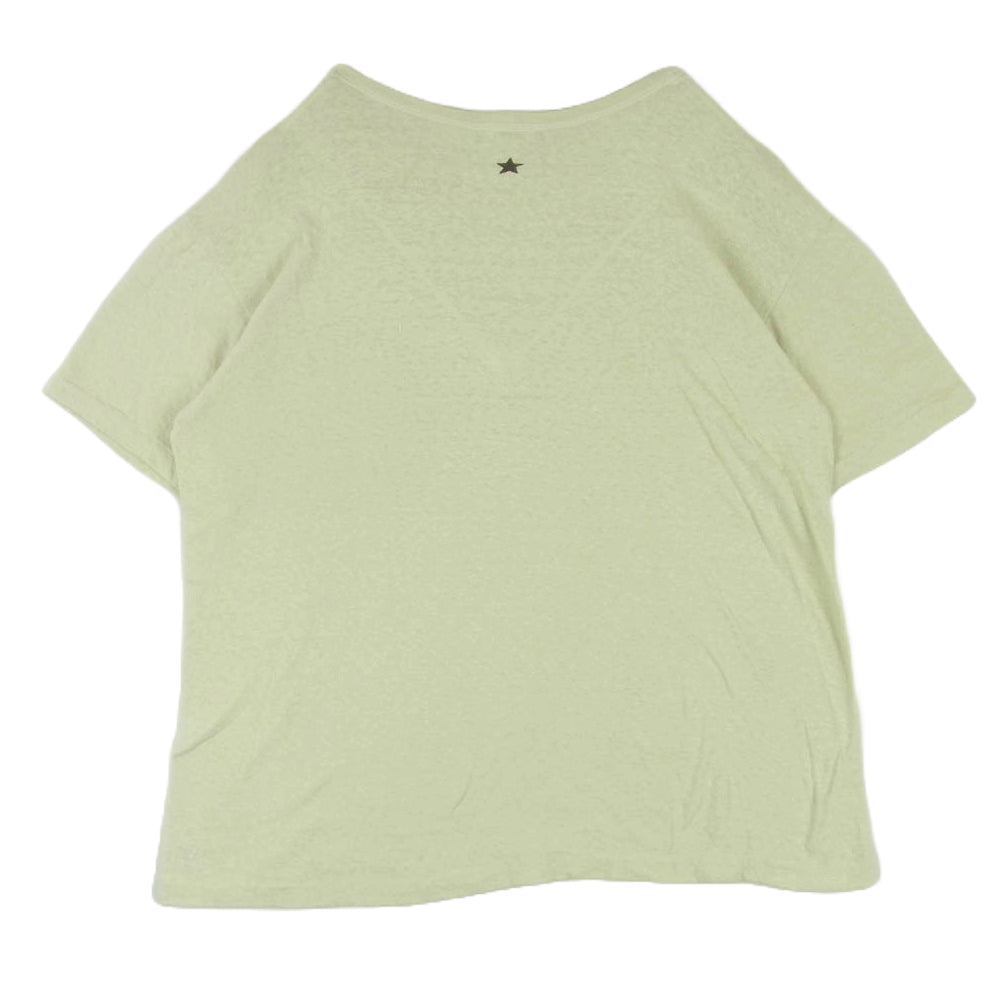 WAREHOUSE ウエアハウス 4091 USN SKIVVY SHIRTS SAM BURKS ステンシル プリント 半袖 Tシャツ ベージュ系 40【美品】【中古】