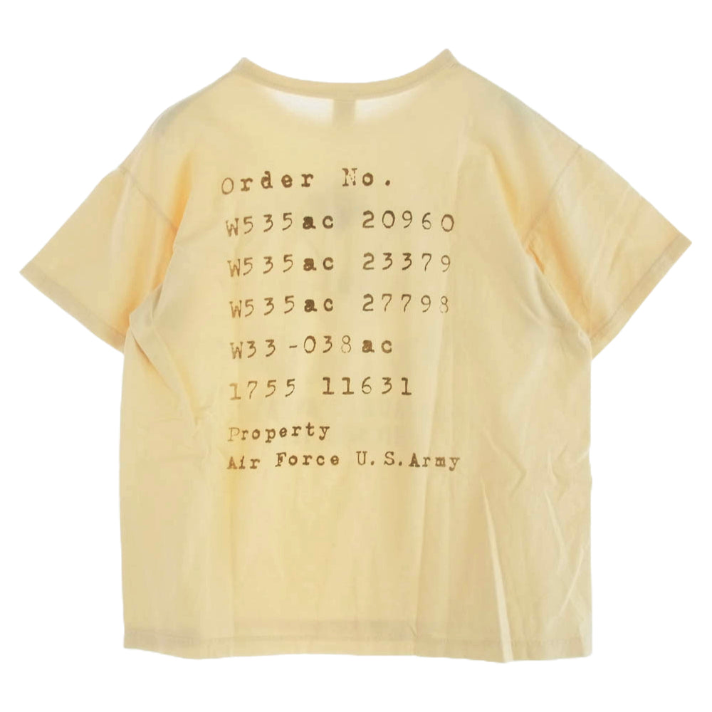 TOY'S McCOY トイズマッコイ TMC2346 MILITARY TEE J.A.DUBOW MFG.CO.,INC ミリタリー Ｔシャツ ベージュ系 XL【極上美品】【中古】