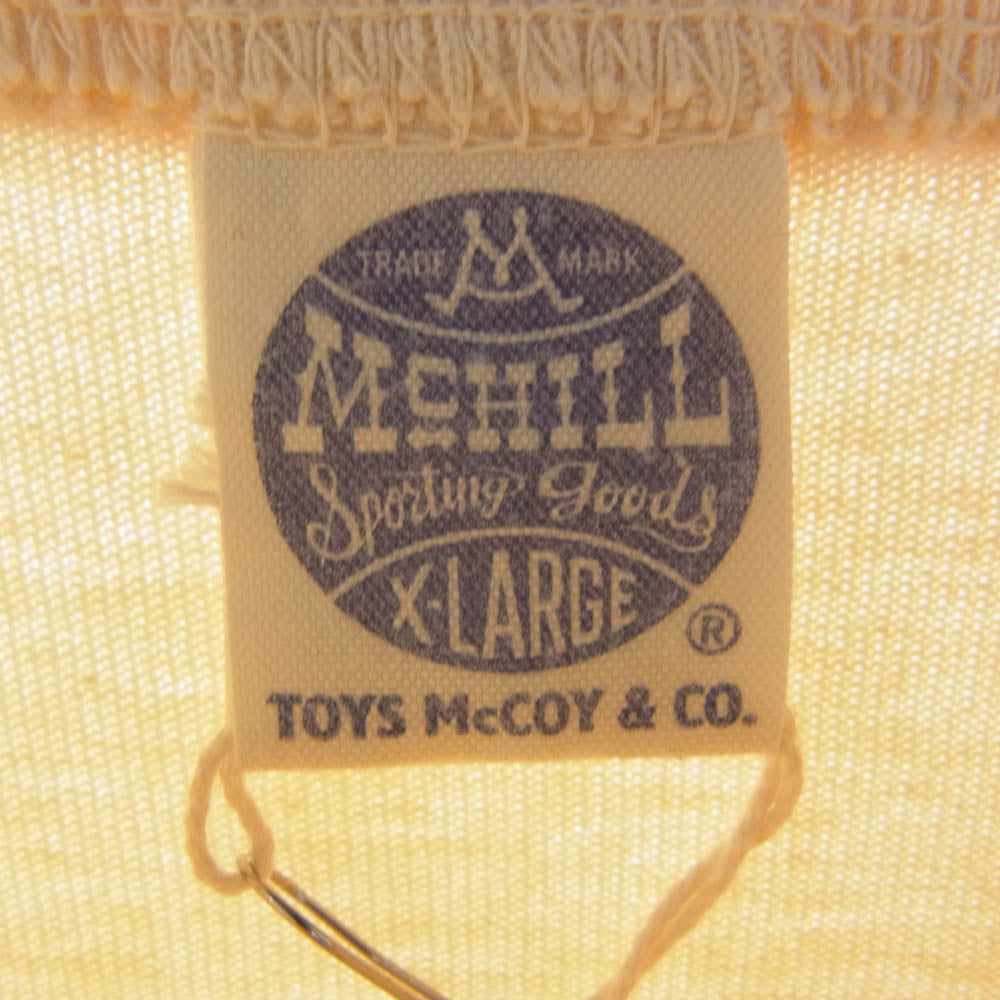 TOY'S McCOY トイズマッコイ TMC2346 MILITARY TEE J.A.DUBOW MFG.CO.,INC ミリタリー Ｔシャツ ベージュ系 XL【極上美品】【中古】