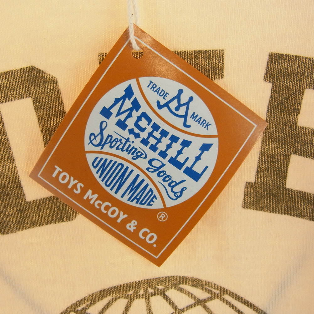TOY'S McCOY トイズマッコイ TMC2346 MILITARY TEE J.A.DUBOW MFG.CO.,INC ミリタリー Ｔシャツ ベージュ系 XL【極上美品】【中古】