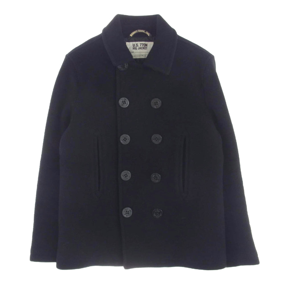 schott ショット ジェネラルサプライ別注 PEA COAT ピーコート ブラック系 42【中古】