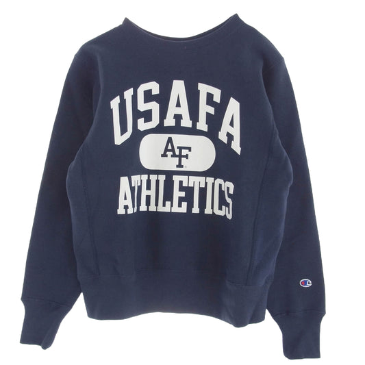 Champion チャンピオン C3-Y013 リバースウィーブ USAFA 青タグ 70s復刻 スウェット ネイビー系 M【極上美品】【中古】