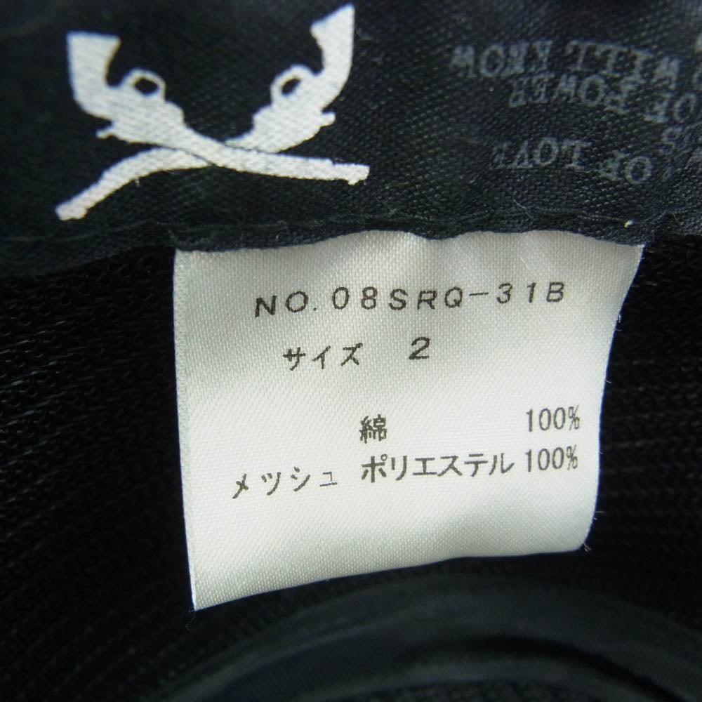 ROAR ロアー 08SRQ-31B 二丁拳銃 ラインストーン コットン ハット ブラック系 2【中古】