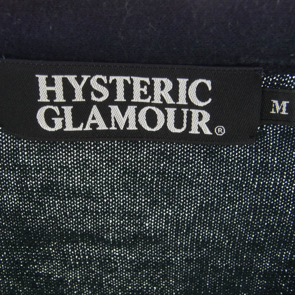 HYSTERIC GLAMOUR ヒステリックグラマー 0221MD03 スタッズ カーディガン ブラック系 M【中古】