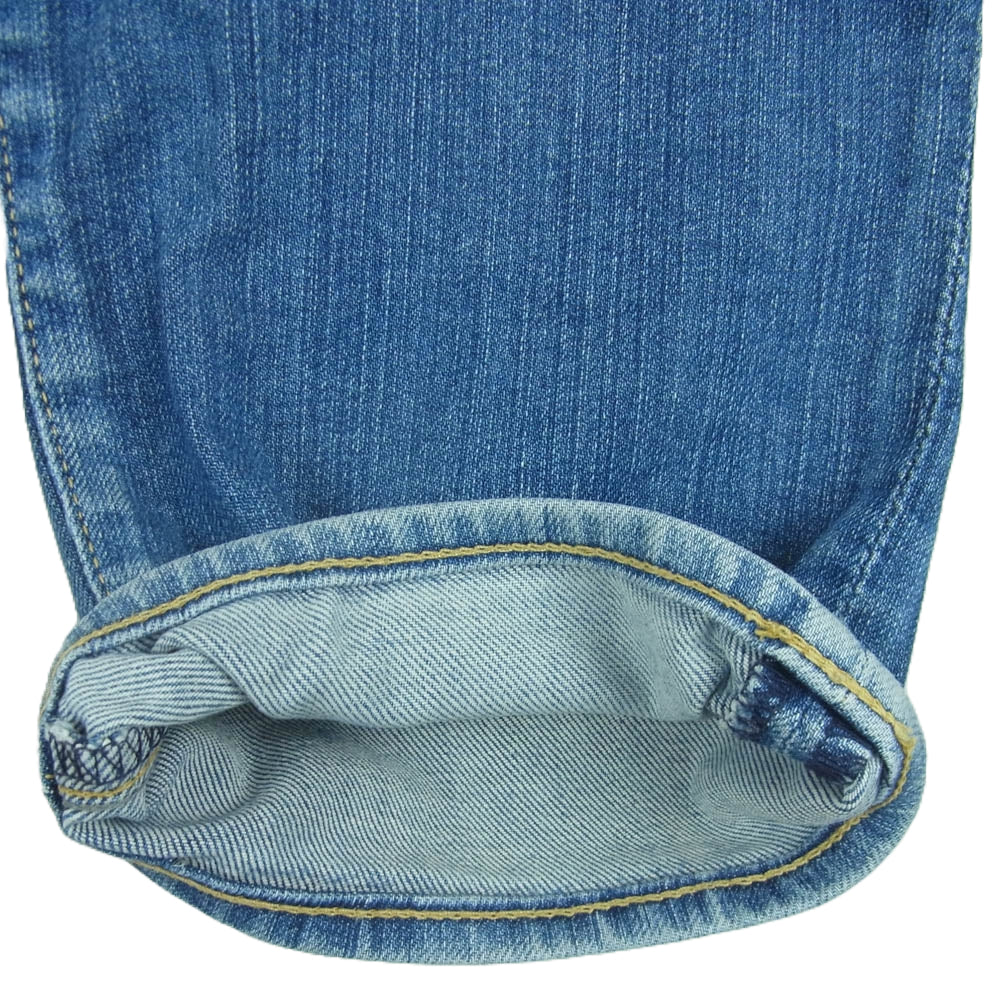 HYSTERIC GLAMOUR ヒステリックグラマー 0233AP07 ガール プリント スタッズ ストレート デニム パンツ インディゴブルー系 30【中古】