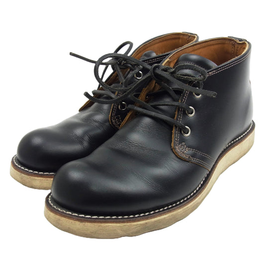 RED WING レッドウィング 9852 犬タグ 茶芯 IRISH SETTER CHUKKA アイリッシュセッター チャッカ ブーツ ブラック系 8【中古】