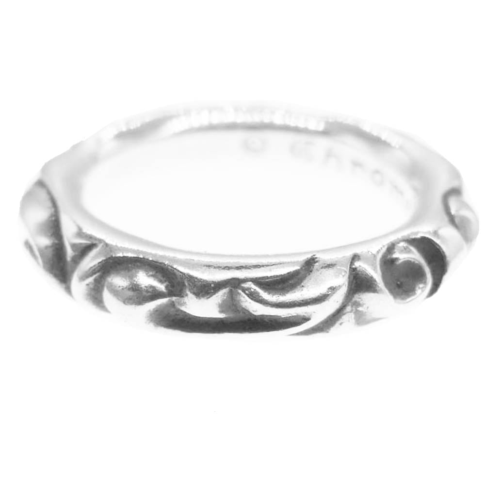 CHROME HEARTS クロムハーツ（原本無） SCRL BAND スクロール バンド リング シルバー系 16.5号【中古】