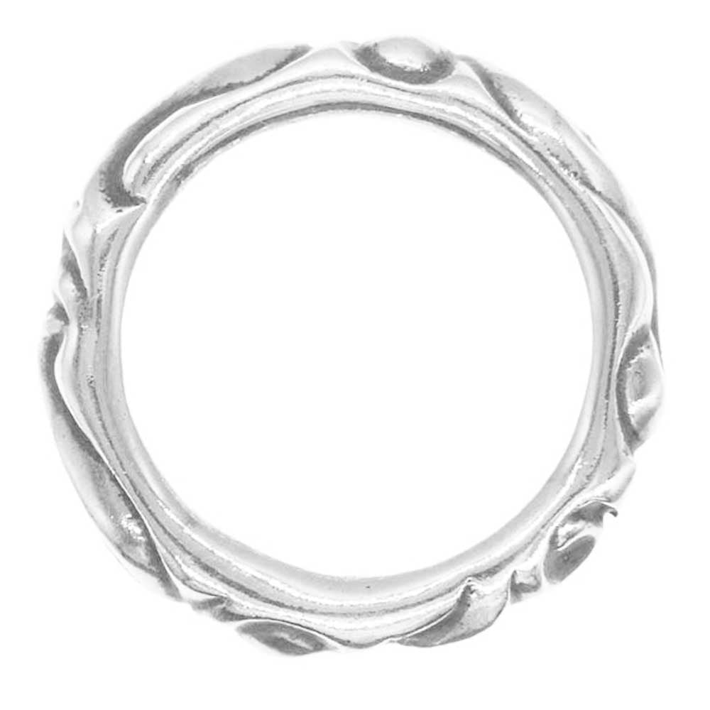 CHROME HEARTS クロムハーツ（原本無） SCRL BAND スクロール バンド リング シルバー系 16.5号【中古】