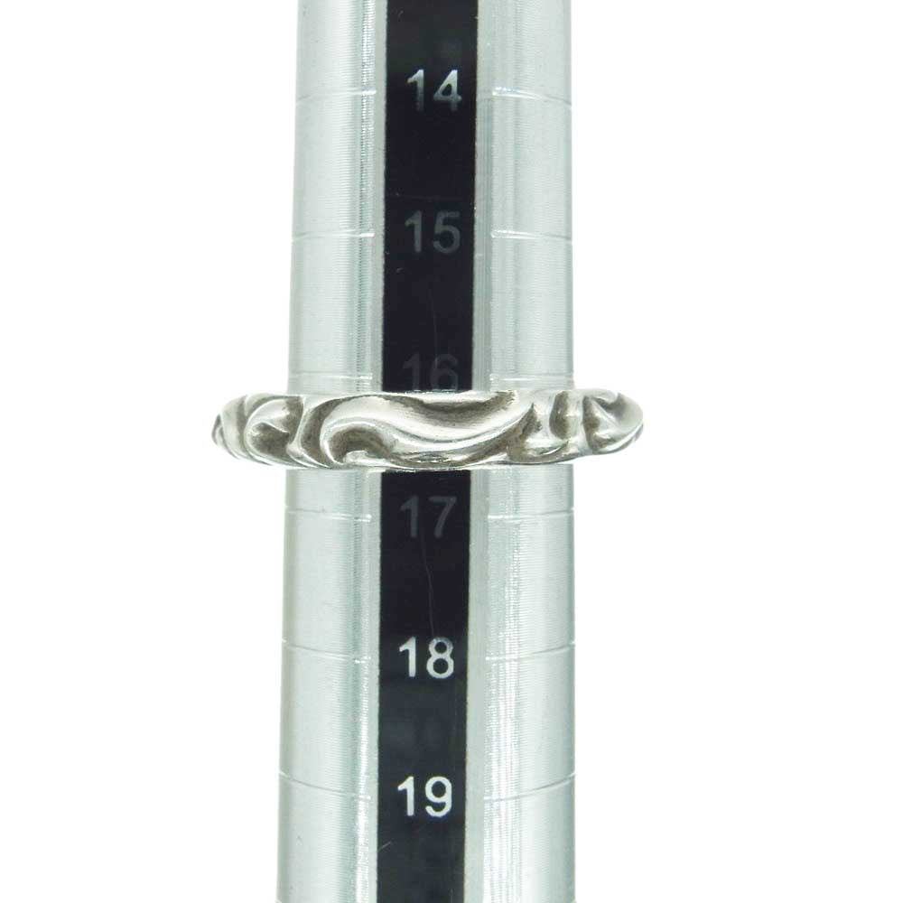 CHROME HEARTS クロムハーツ（原本無） SCRL BAND スクロール バンド リング シルバー系 16.5号【中古】