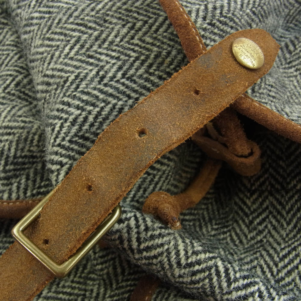 RRL ダブルアールエル ×Harris Tweed NEW RILEY BACK PACK ヴィテージ加工 ハリスツィード バッグパック ブラウン系【極上美品】【中古】