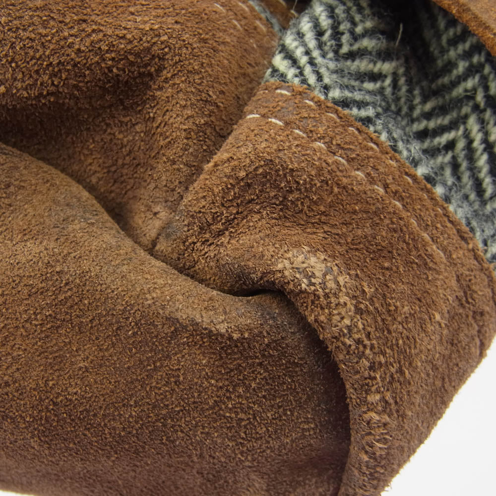 RRL ダブルアールエル ×Harris Tweed NEW RILEY BACK PACK ヴィテージ加工 ハリスツィード バッグパック ブラウン系【極上美品】【中古】