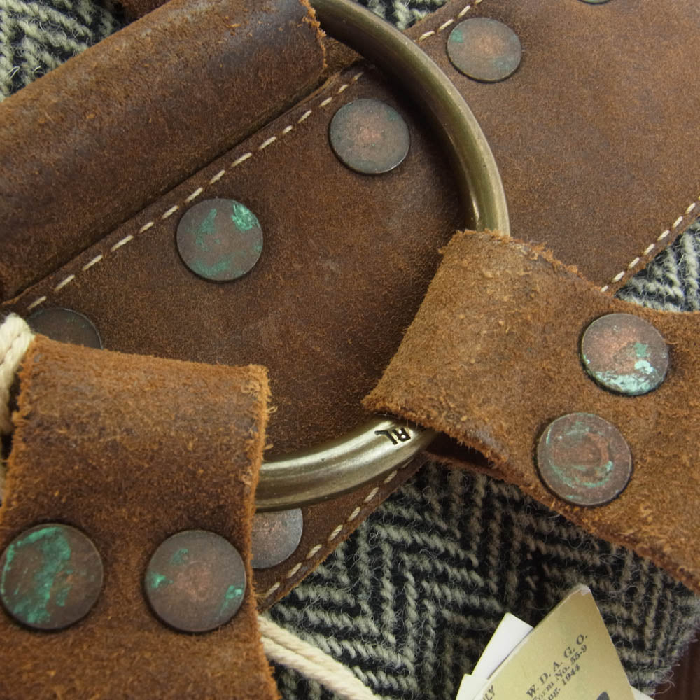 RRL ダブルアールエル ×Harris Tweed NEW RILEY BACK PACK ヴィテージ加工 ハリスツィード バッグパック ブラウン系【極上美品】【中古】