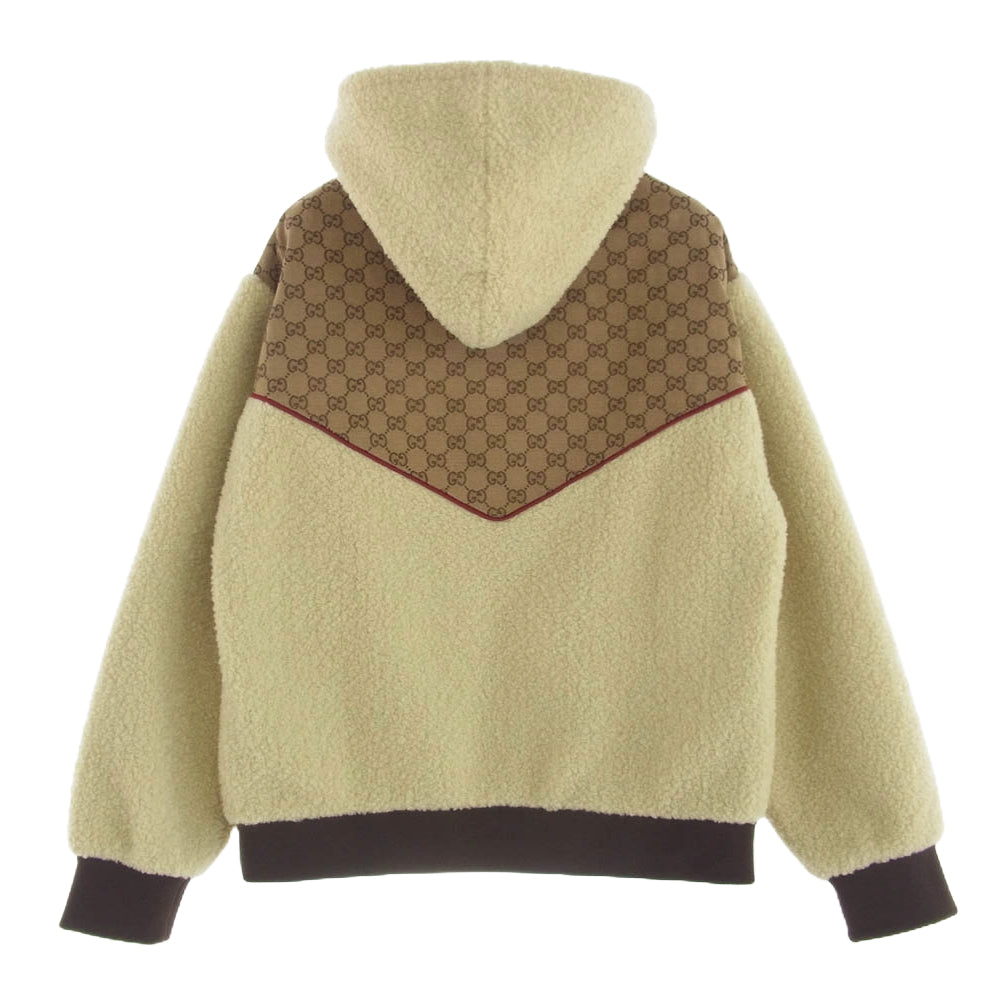 GUCCI グッチ 21SS 644582 XJC3T × THE NORTH FACE Canvas Shearling Jacket ノースフェイス キャンバス シアリング ボア ジャケット S【中古】