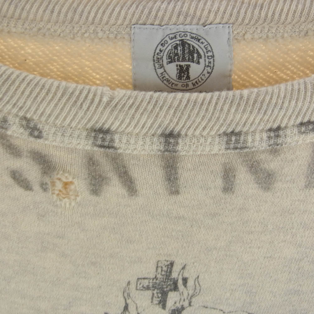 SAINT MICHAEL セントマイケル SM-S22-0000-078 Saint Mxxxxxx KAWAMURA KOSUKE SWEAT 河村康輔 聖母 グラフィック スウェットシャツ オフホワイト系 XL【中古】