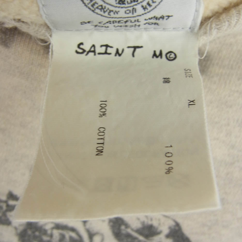SAINT MICHAEL セントマイケル SM-S22-0000-078 Saint Mxxxxxx KAWAMURA KOSUKE SWEAT 河村康輔 聖母 グラフィック スウェットシャツ オフホワイト系 XL【中古】