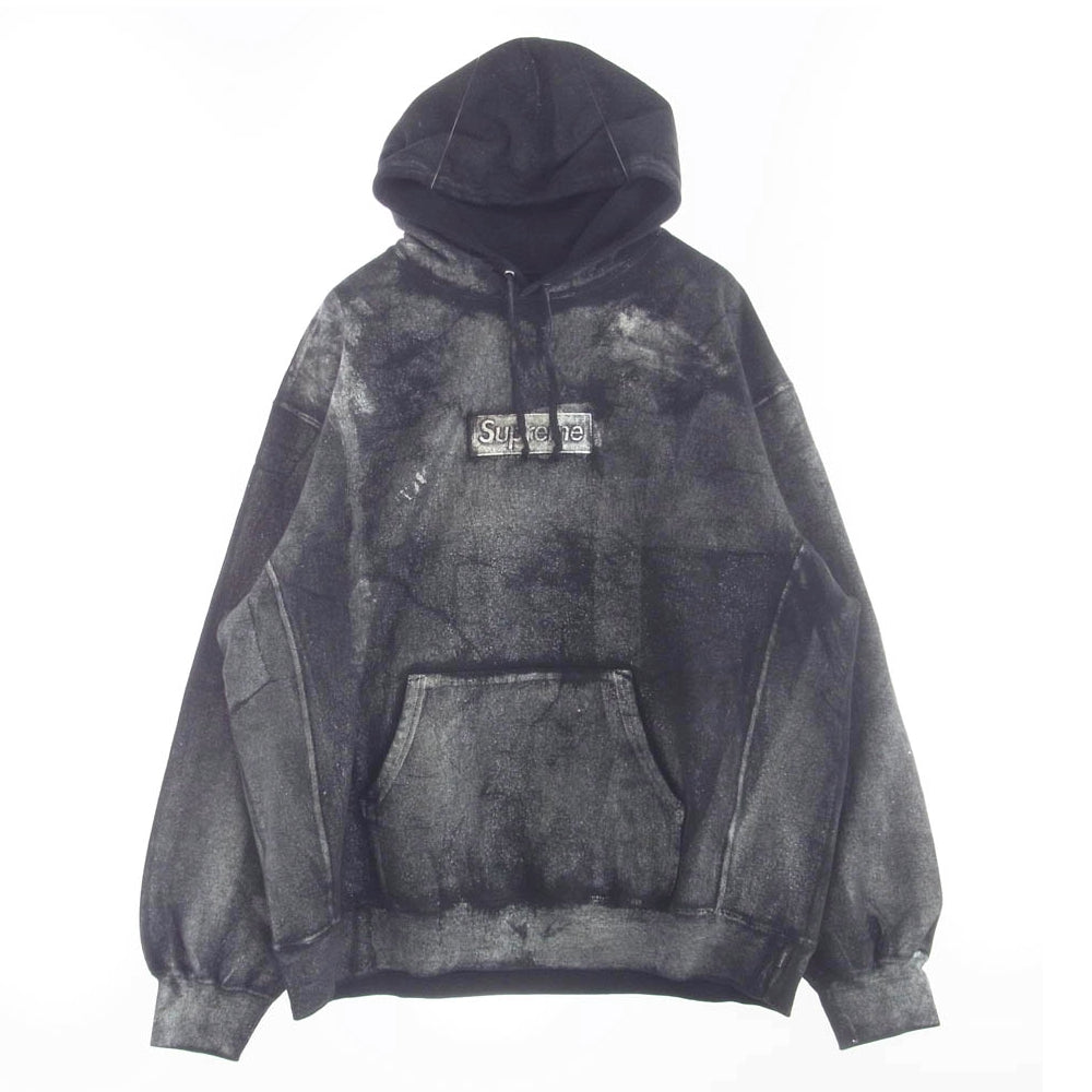 Supreme シュプリーム 24SS × MM6 Maison Margiela メゾン マルジェラ Foil Box Logo Hooded Sweatshirt フォイル ボックスロゴ パーカー ブラック系 XXL【新古品】【未使用】【中古】