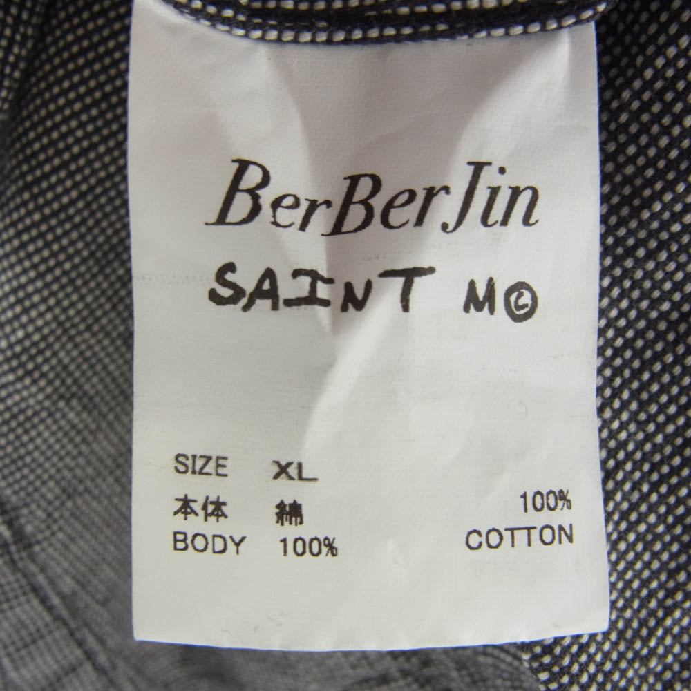 SAINT MICHAEL セントマイケル SM-YS1-0000-C54 Saint Mxxxxxx BB DENIM JKT STRIPE ワークジャケット ブラック系 XL【極上美品】【中古】