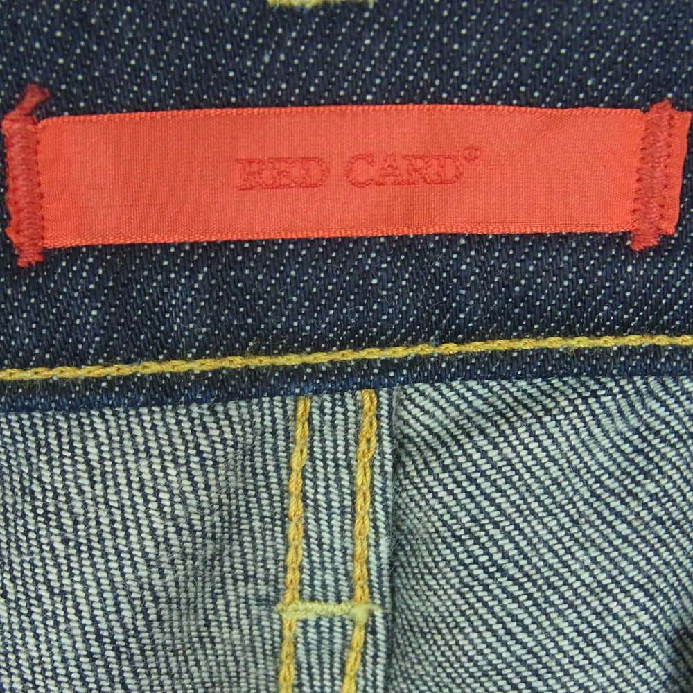 レッドカード 49507 Synchronicity シンクロニシティ デニム パンツ ジーンズ インディゴブルー系 24【美品】【中古】