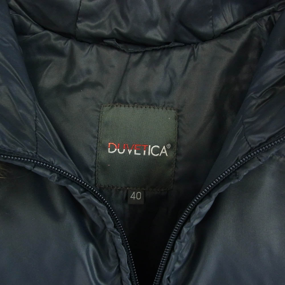 DUVETICA デュベティカ MFN-1001R ADHARA アダラ ラクーン ファー ダウン ジャケット グレー系 ネイビー系 40【中古】