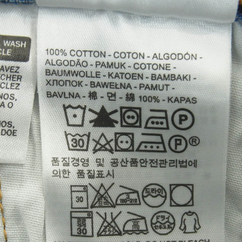 Levi's リーバイス PC9-29502-0002 501 R Skinny ダメージ デニム パンツ 中国製 インディゴブルー系 W27 L26【中古】