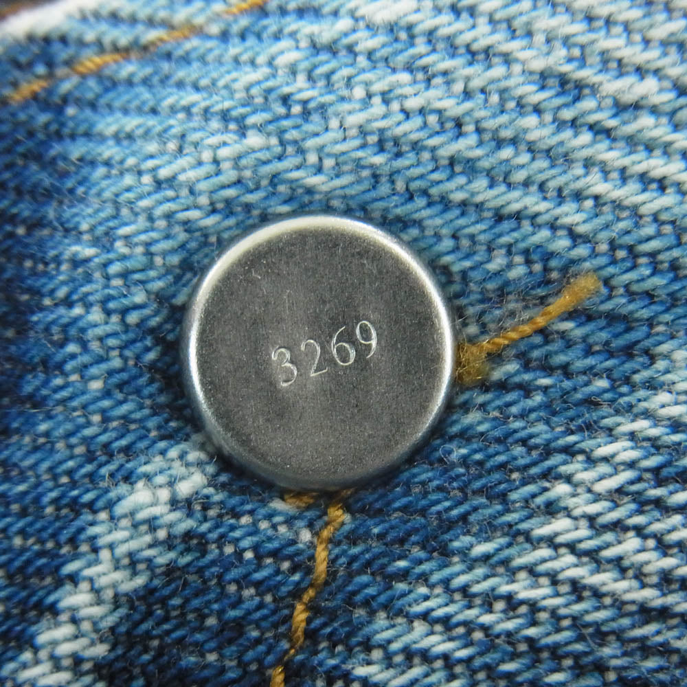 Levi's リーバイス PC9-29502-0002 501 R Skinny ダメージ デニム パンツ 中国製 インディゴブルー系 W27 L26【中古】