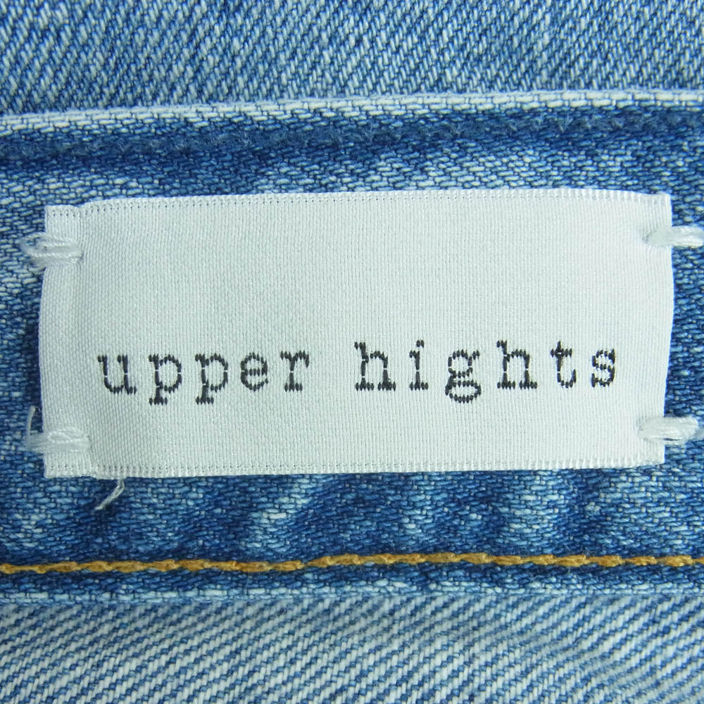 upper hights アッパーハイツ 188203 THE RASCAL ダメージ デニム パンツ 日本製 インディゴブルー系 24【中古】