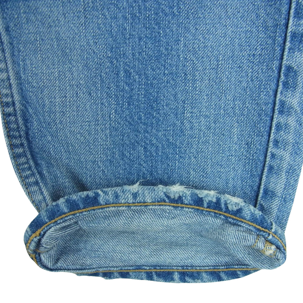 upper hights アッパーハイツ 188203 THE RASCAL ダメージ デニム パンツ 日本製 インディゴブルー系 24【中古】