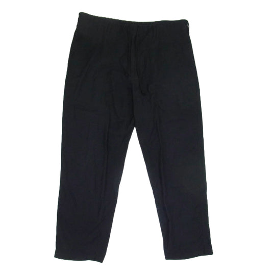 Yohji Yamamoto POUR HOMME ヨウジヤマモトプールオム 19SS HH-P06-002 ドローコード イージー ワイド パンツ 紐パンツ ブラック系 1【中古】