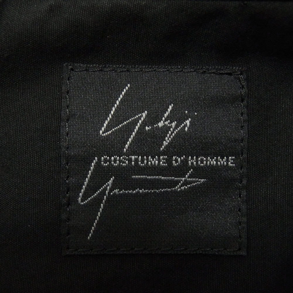 Yohji Yamamoto ヨウジヤマモト HV-B91-050 COSTUME D'HOMME コスチュームドオム SUIT BROAD OPEN COLLAR SHIRT オープンカラー 長袖シャツ ブラック系 2【中古】