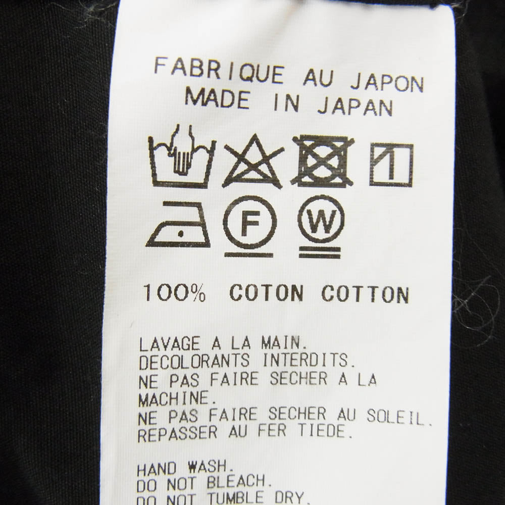 Yohji Yamamoto ヨウジヤマモト HV-B91-050 COSTUME D'HOMME コスチュームドオム SUIT BROAD OPEN COLLAR SHIRT オープンカラー 長袖シャツ ブラック系 2【中古】