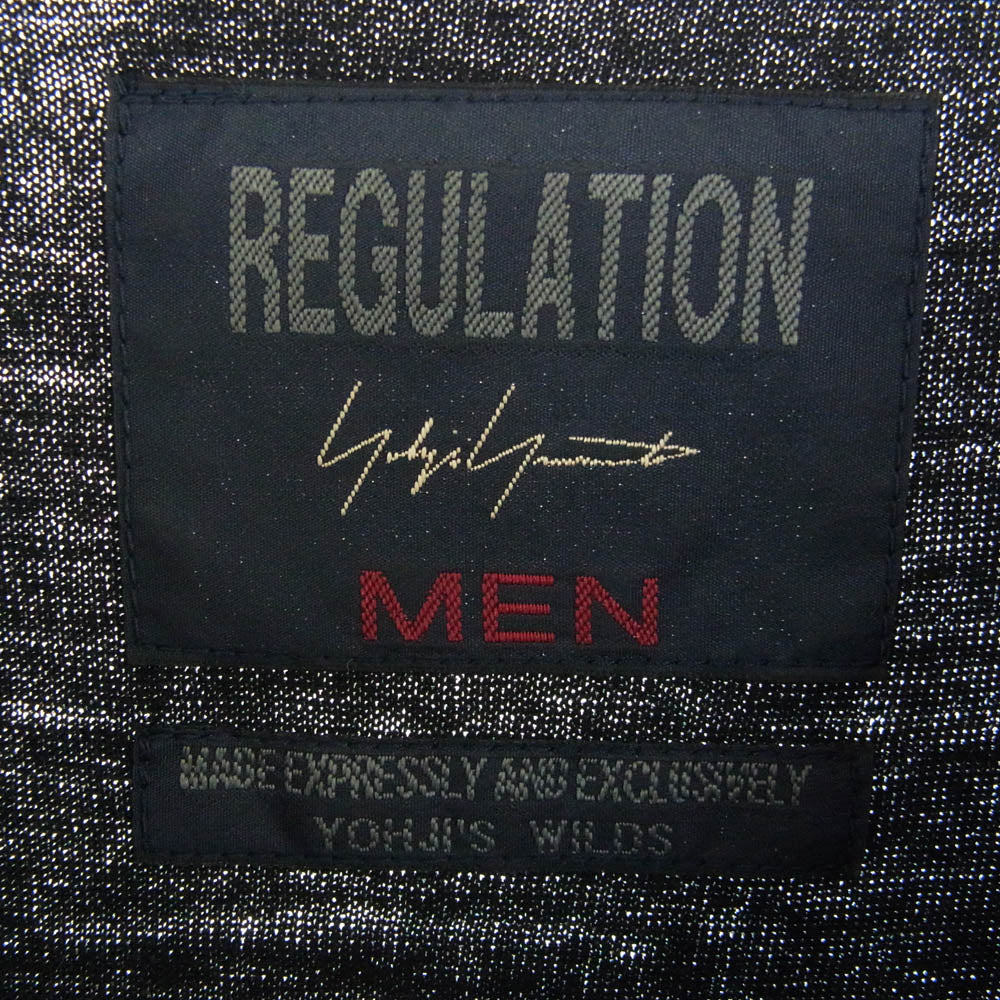 Yohji Yamamoto ヨウジヤマモト HJ-T53-175 regulation レギュレーション アシンメトリー ヘム Tシャツ カットソー ブラック系 3【中古】