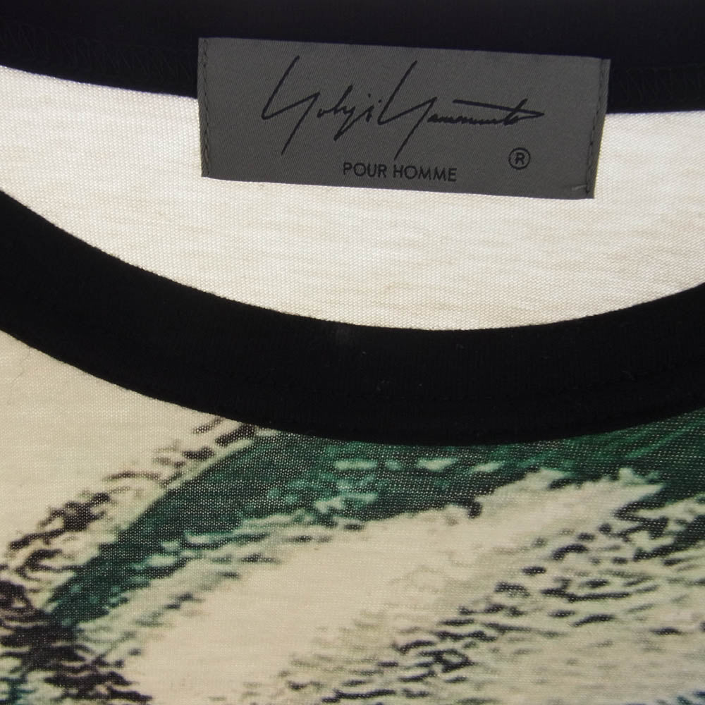 Yohji Yamamoto POUR HOMME ヨウジヤマモトプールオム HZ-T43-080 YUUKA ASAKURA INKJET PRINTED LONG SLEEVE ロング スリーブ Tシャツ 長袖 カットソー マルチカラー系 3【中古】