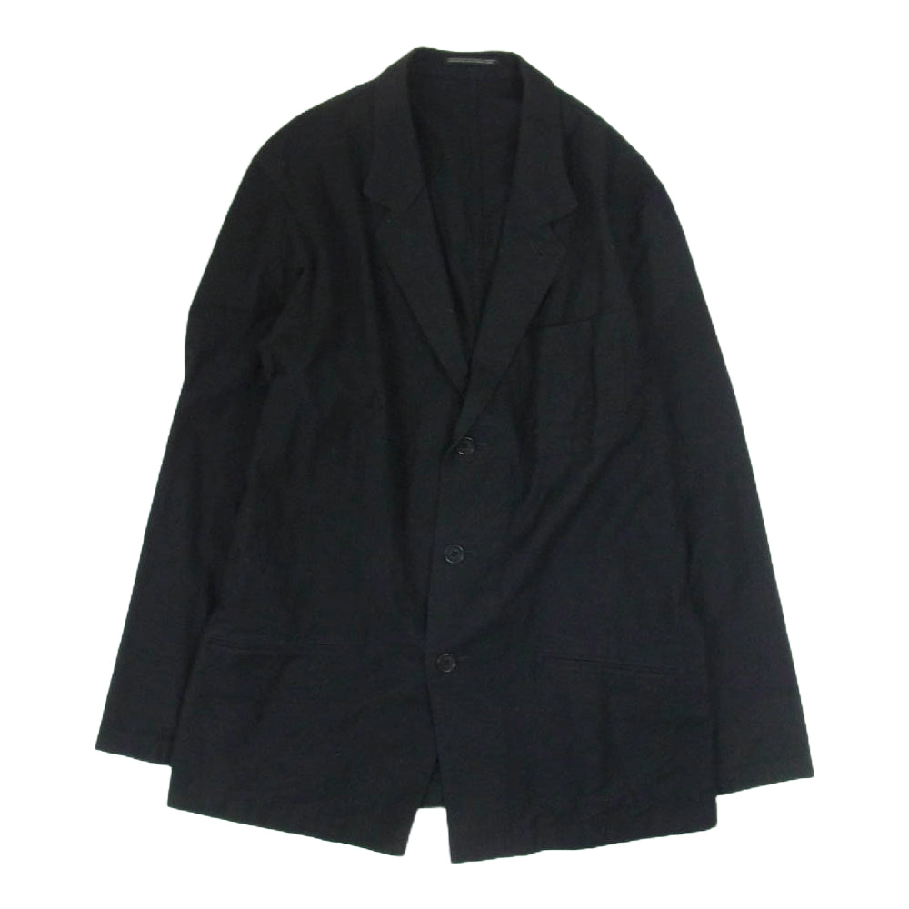 Yohji Yamamoto POUR HOMME ヨウジヤマモトプールオム 19SS HH-J06-002 PRODUCE プロデュース 3B コットン テーラードジャケット ブラック系 2【中古】