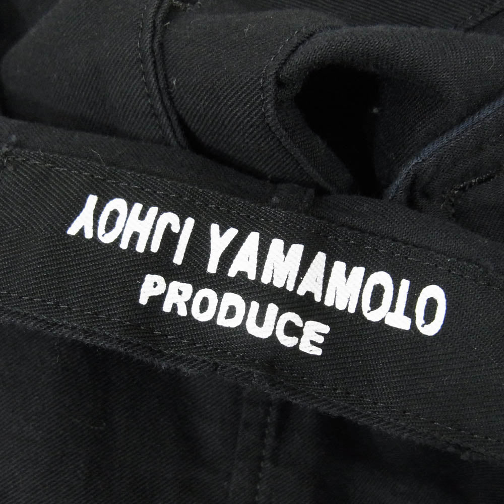 Yohji Yamamoto POUR HOMME ヨウジヤマモトプールオム 19SS HH-J06-002 PRODUCE プロデュース 3B コットン テーラードジャケット ブラック系 2【中古】