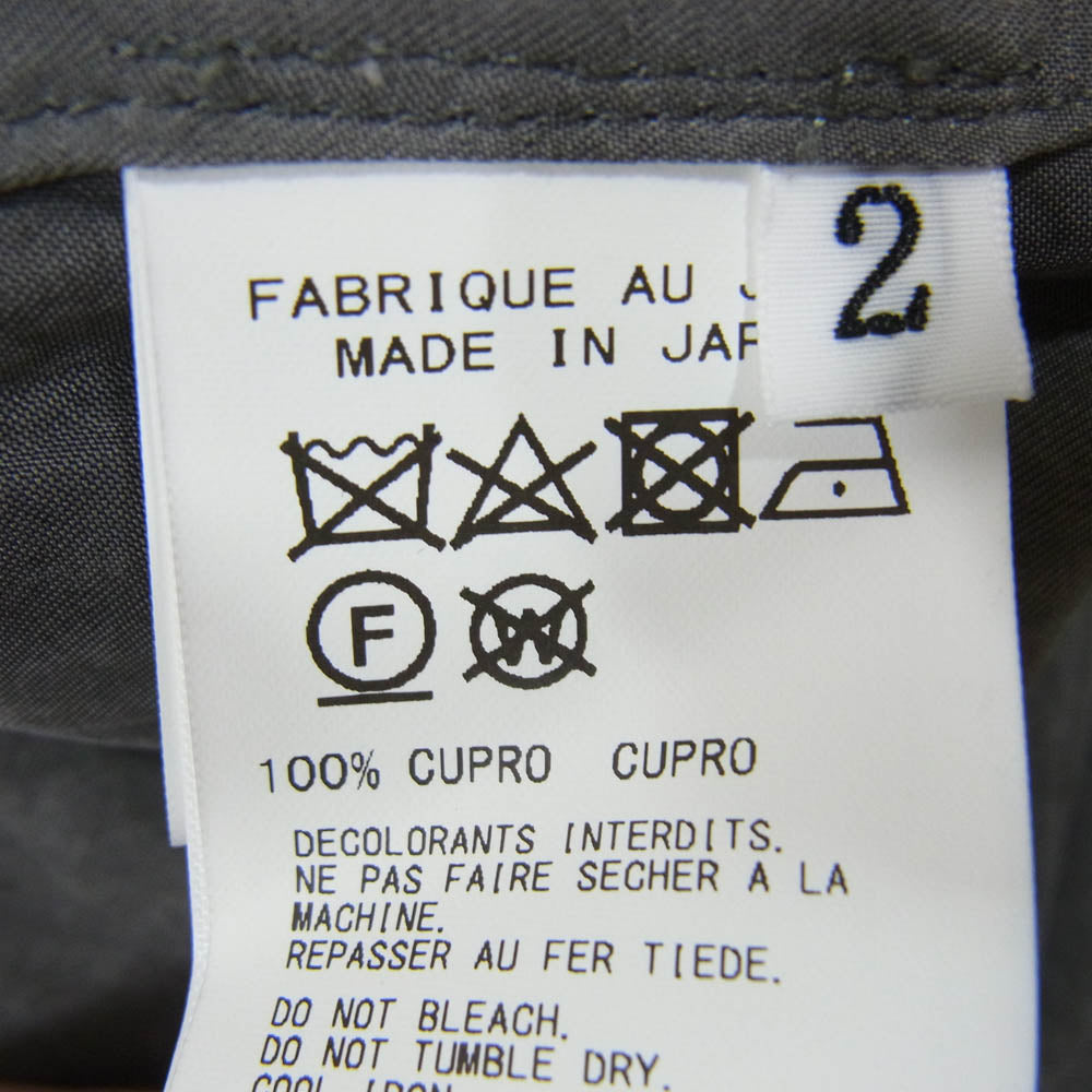 Yohji Yamamoto POUR HOMME ヨウジヤマモトプールオム 23SS HZ-B62-216 アシンメトリー スペアカラー ブラウス ロング シャツ グレー系 2【中古】