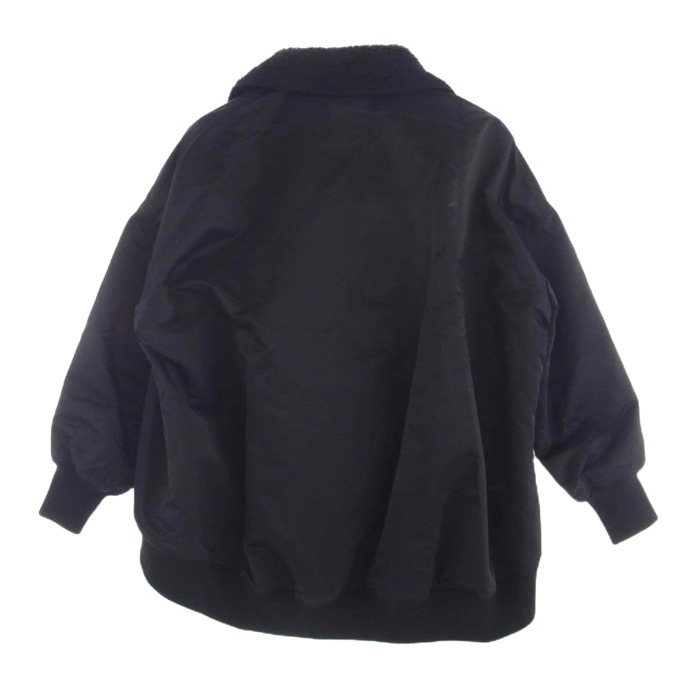 Yohji Yamamoto ヨウジヤマモト FK-J55-501 regulation レギュレーション 襟ボアツ ナイロン フライト ジャケット ブラック系 2【中古】