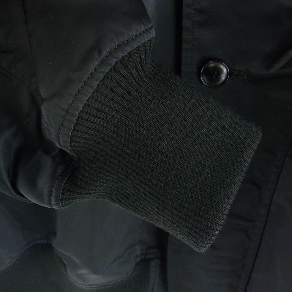Yohji Yamamoto ヨウジヤマモト FK-J55-501 regulation レギュレーション 襟ボアツ ナイロン フライト ジャケット ブラック系 2【中古】
