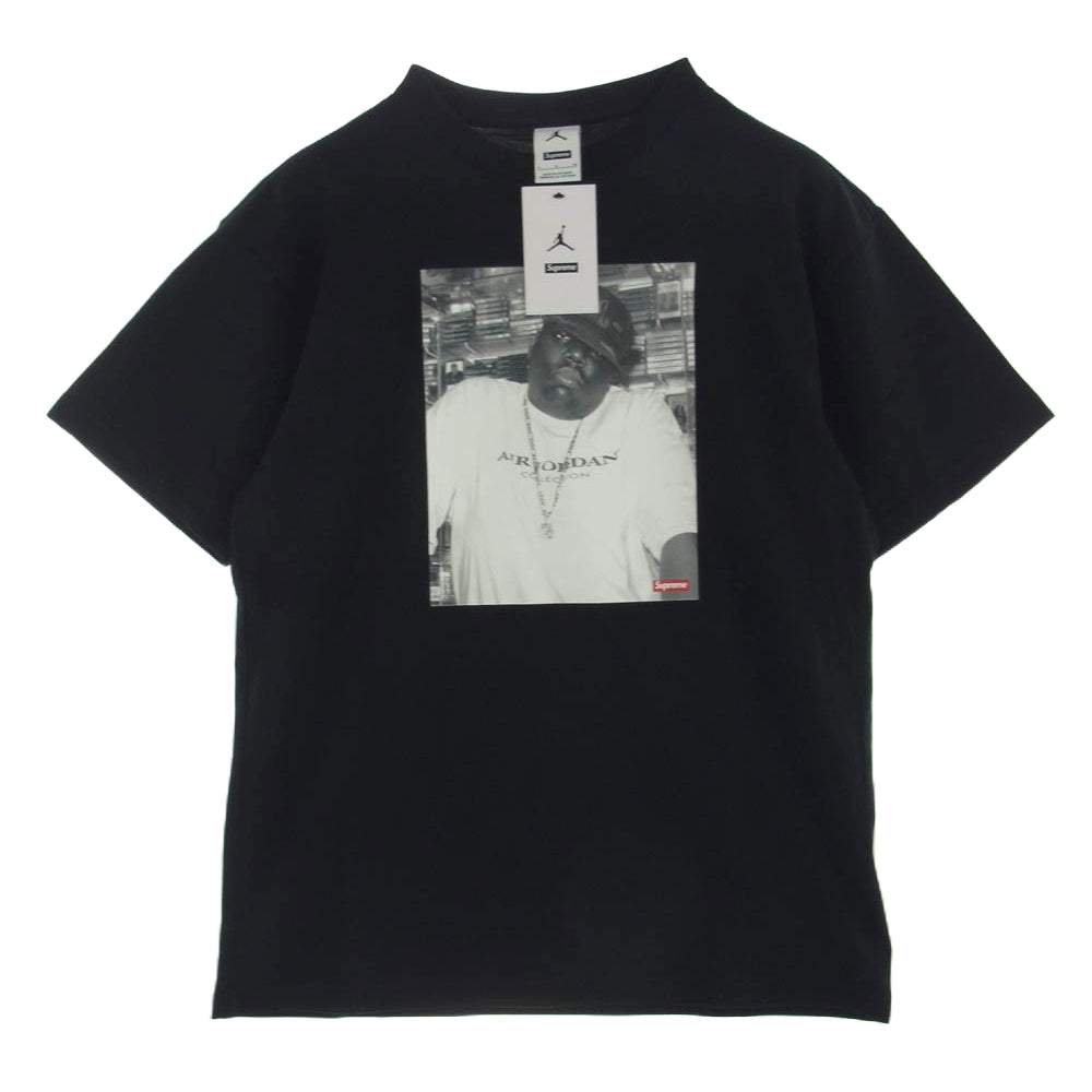 Supreme シュプリーム 24AW HJ8385-010 × Jordan Biggie S/S ジョーダン ビギ― プリント 半袖 Tシャツ ブラック系 S【新古品】【未使用】【中古】