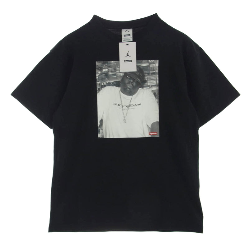 Supreme シュプリーム 24AW HJ8385-010 × Jordan Biggie S/S ジョーダン ビギ― プリント 半袖 Tシャツ ブラック系 S【新古品】【未使用】【中古】