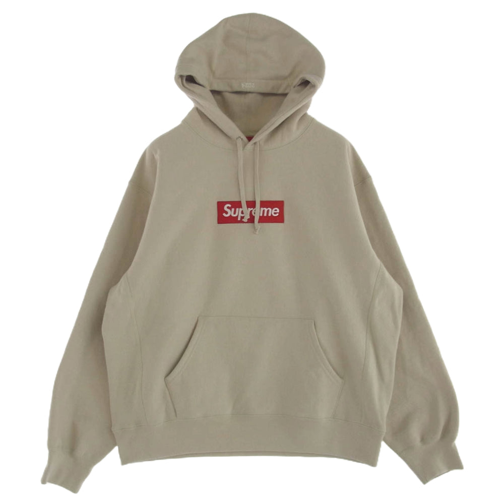 Supreme シュプリーム 24AW Box Logo Hooded Sweatshirt ボックスロゴ フーデッド スウェットシャツ フーディ パーカー Stone M【極上美品】【中古】