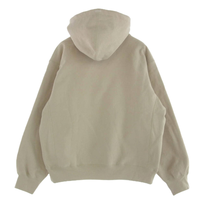 Supreme シュプリーム 24AW Box Logo Hooded Sweatshirt ボックスロゴ フーデッド スウェットシャツ フーディ パーカー Stone M【極上美品】【中古】