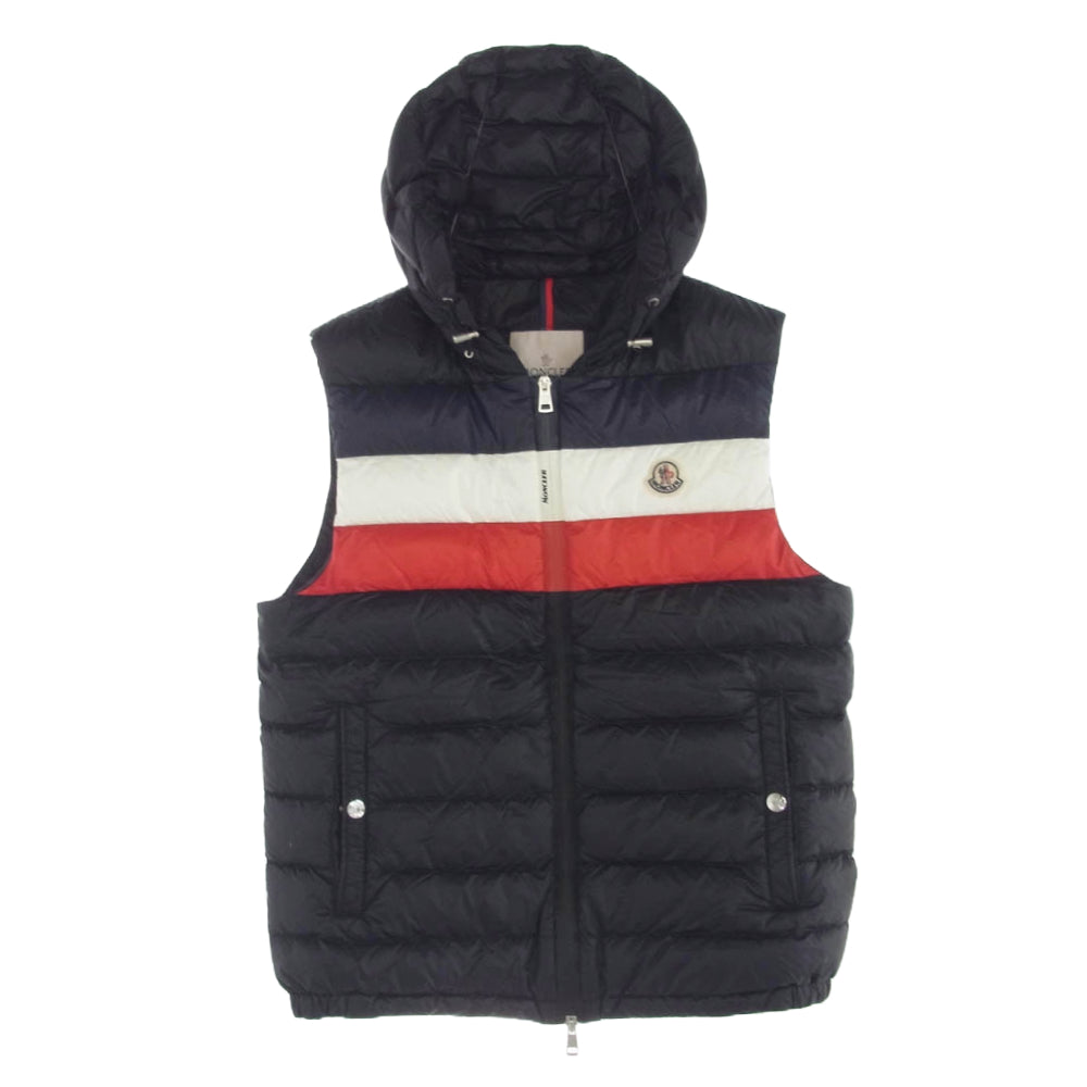 MONCLER モンクレール F10911A11400 TIMOTHE トリコロール ダウン ベスト ジャケット 1【中古】