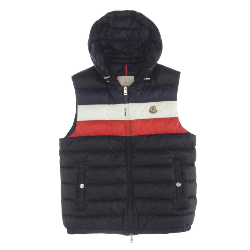 MONCLER モンクレール F10911A11400 TIMOTHE トリコロール ダウン ベスト ジャケット 1【中古】