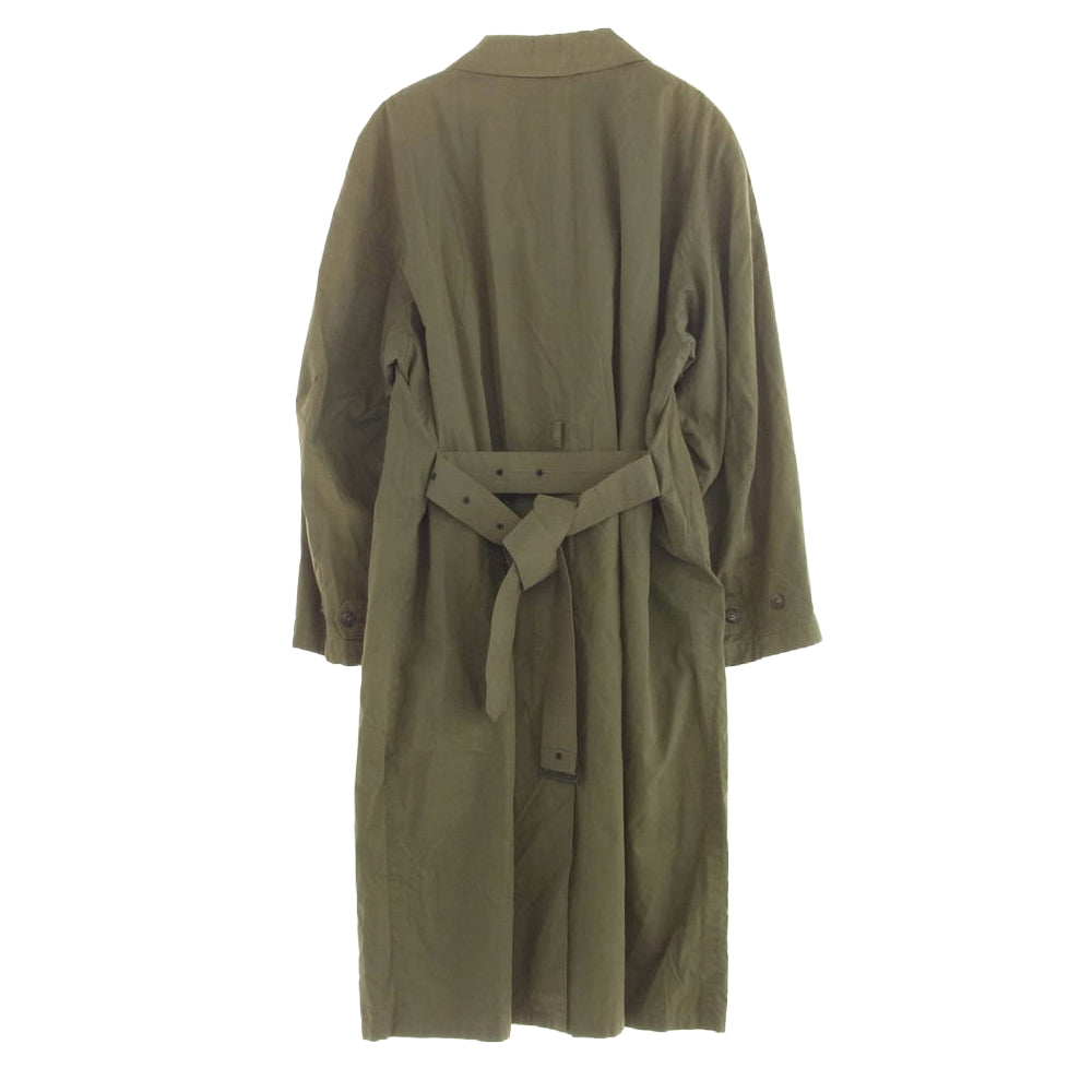 Ermenegildo Zegna エルメネジルドゼニア ステンカラー コート カーキ系 50【中古】