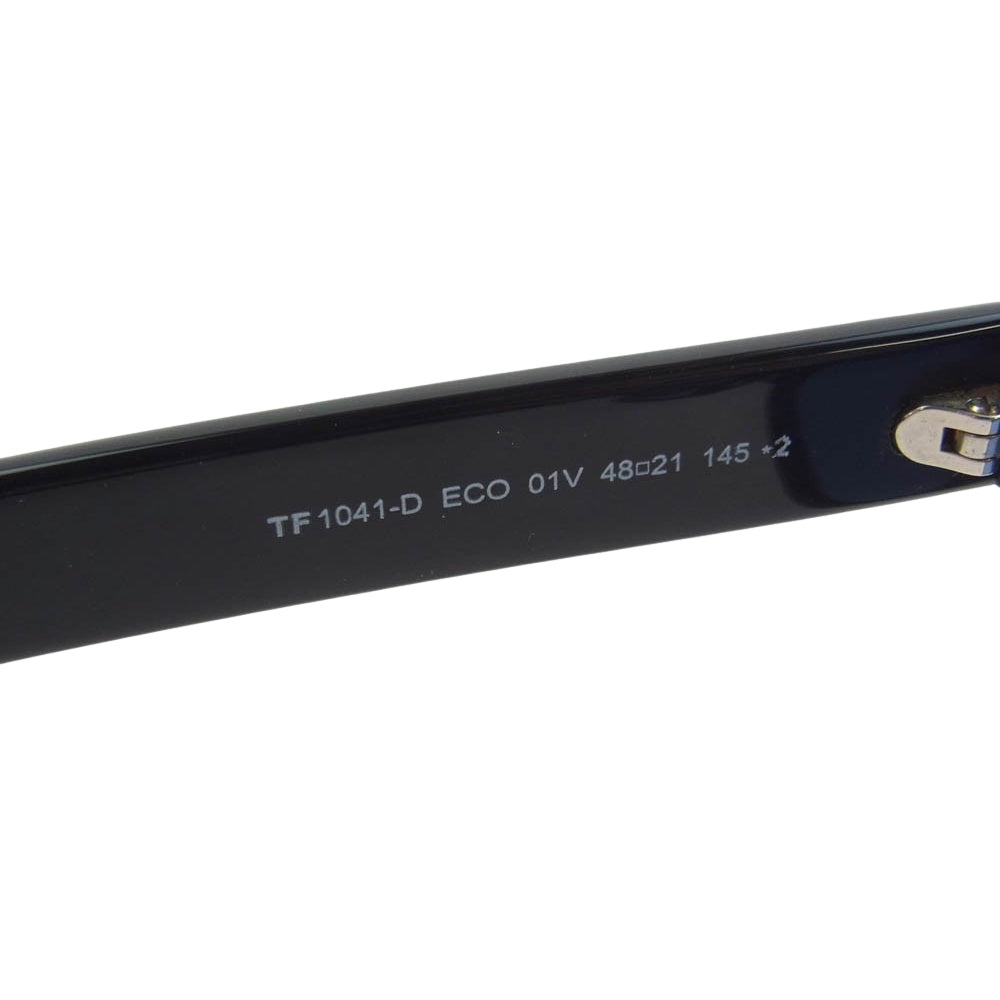 TOM FORD トムフォード F1041-D ECO 01V サングラス アイウェア ブラック系 ※レンズの色　ブルー系【中古】