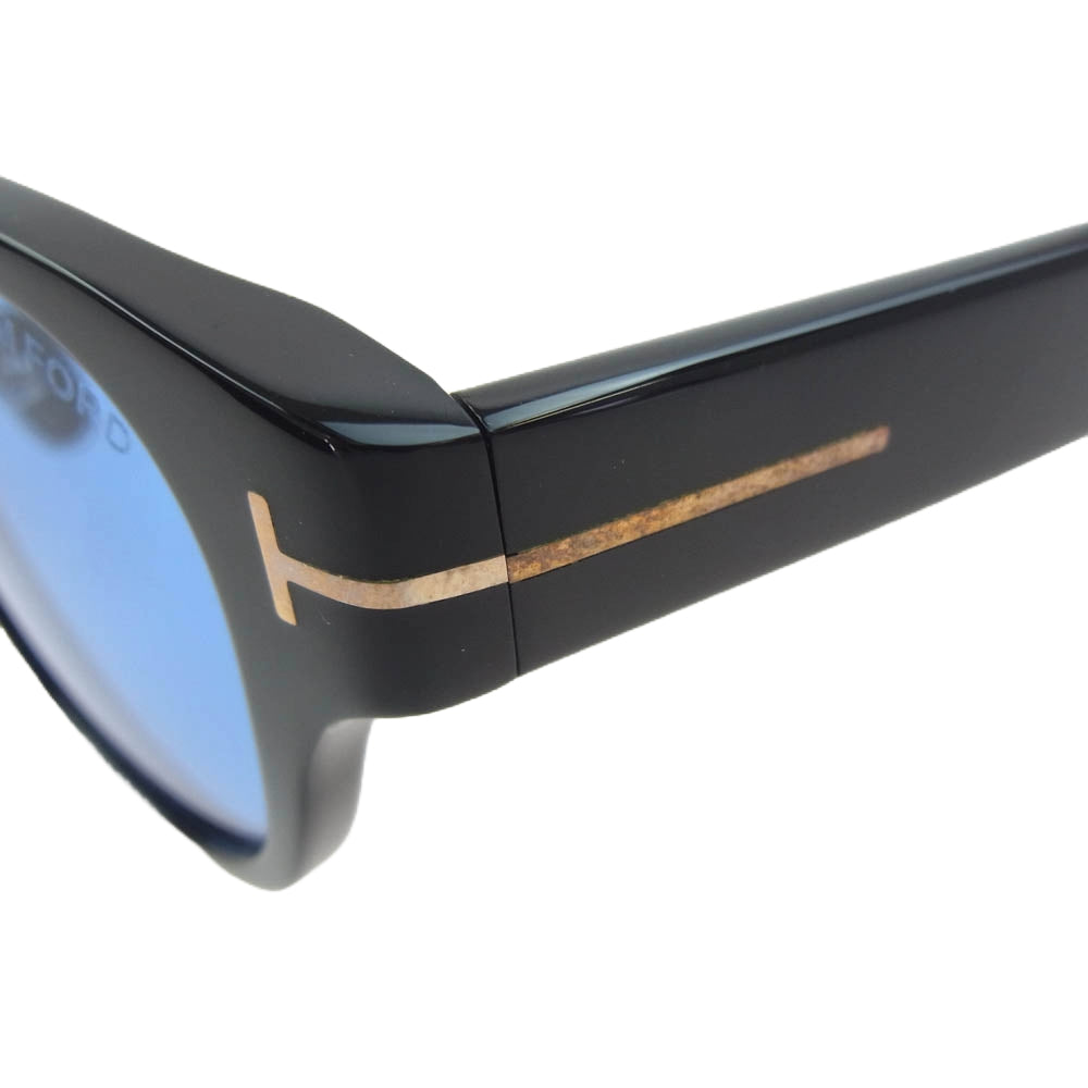 TOM FORD トムフォード F1041-D ECO 01V サングラス アイウェア ブラック系 ※レンズの色　ブルー系【中古】